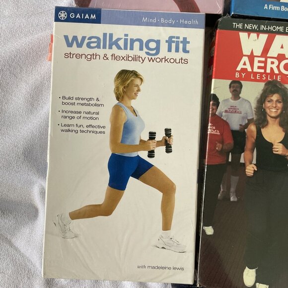 Workout Health Fitness Walk Exercise VHS Videos Lot  Seniors (8 Tapes) - Picture 6 of 16